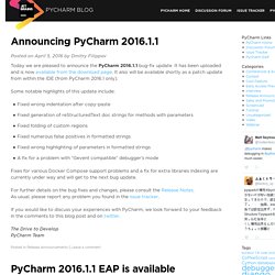 PyCharm — Python IDE built on IntelliJ platform