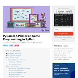 PyGame: A Primer on Game Programming in Python