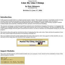 Tutorials - Line By Line Chimp Example