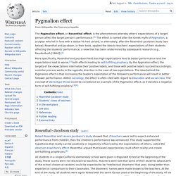 Pygmalion effect