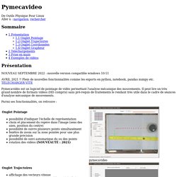 Pymecavideo — Outils Physique Pour Linux