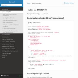 examples — pymssql 2.1.1 documentation