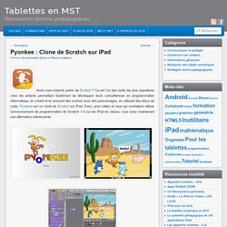 Pyonkee : Clone de Scratch sur iPad