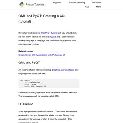 QML and PyQT: Creating a GUI (tutorial) – Python Tutorial