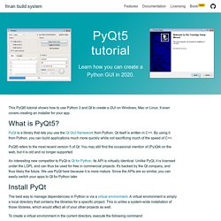 PyQt5 tutorial 2018: Create a GUI with Python and Qt