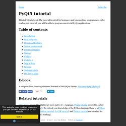 PyQt5 tutorial