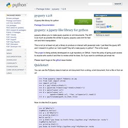 PyQuery