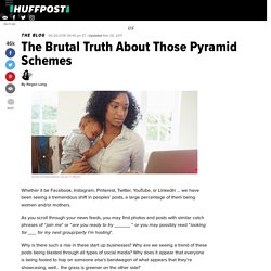 The Brutal Truth About Those Pyramid Schemes