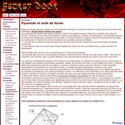 Pyramide et onde de forme - secretdoor