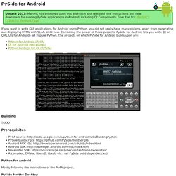 PySide for Android (thp.io)