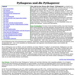 Pythagoras und die Pythagoreer