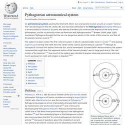 Pythagorean astronomical system