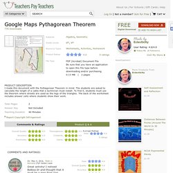 Google Maps Pythagorean Theorem by Eclecticity