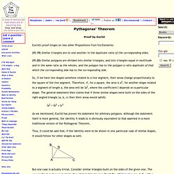 Pythagorean Theorem, Euclid's Proof VI.31