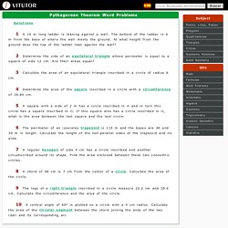 Pythagorean Theorem Word Problems