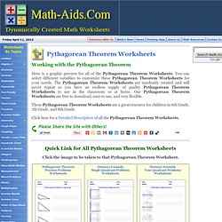 Practicing Pythagorean Theorem Worksheets