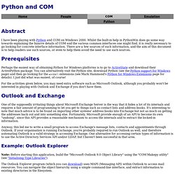 Python and COM