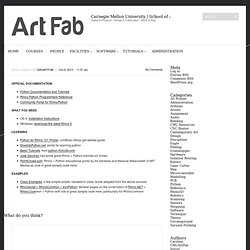 Carnegie Mellon ArtFab