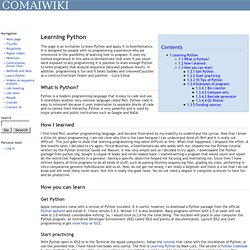 Python - Comaiwiki