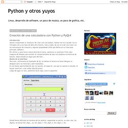 Creación de una calculadora con Python y PyQt4