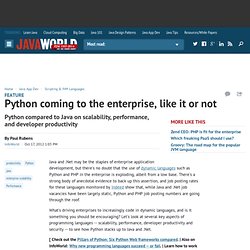 Python coming to the enterprise, like it or not
