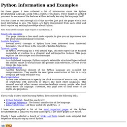 Python Examples