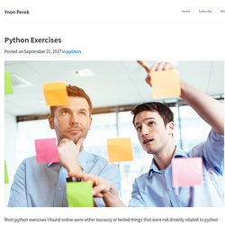 Python Exercises