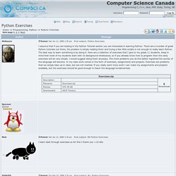 Python Exercises