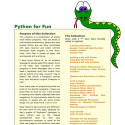Python for Fun