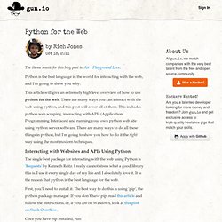 Python for the Web - Gun.io - Vimperator