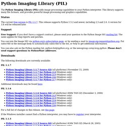 Python Imaging Library (PIL)