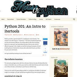 Python 201: An Intro to itertools