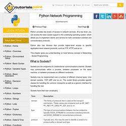 Python Networking Programming