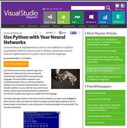 Use Python with Your Neural Networks