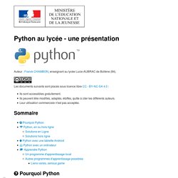 Python-Presentation