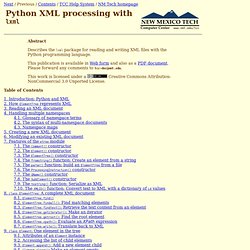 Python XML processing with lxml