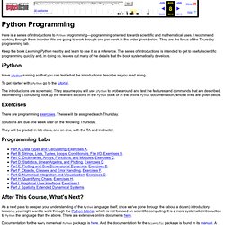 Python Programming