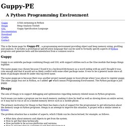 Guppy-PE: A Python Programming Environment