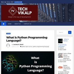 What is python programming language (PPL)? Python Basic