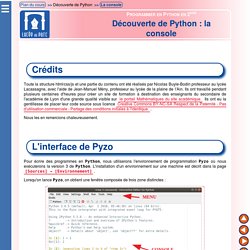 Python Seconde - Découverte