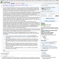 Use Python. And thanks to those who make it useful! : Python