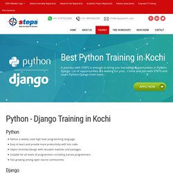 Python Training - Python Django Training in Kochi Cochin