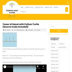 Tower of Hanoi with Python Turtle (Source Code Included) – Python and Turtle