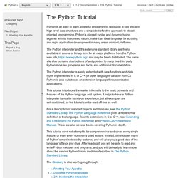 The Python Tutorial — Python v3.3.0 documentation