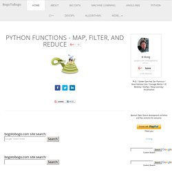 Python Tutorial: map, filter, and reduce - 2015