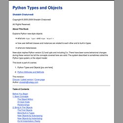 Python Types and Objects