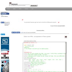Python vers HTML