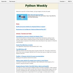 Python Weekly - Issue 321
