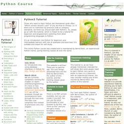 Python3 Tutorial: Python Online Course
