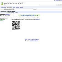 Python3ForAndroid_r6.apk - python-for-android - Python3 APK R6 - Py4A